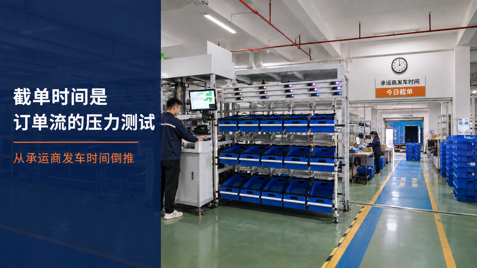从承运商发车时间倒推仓库订单流规划